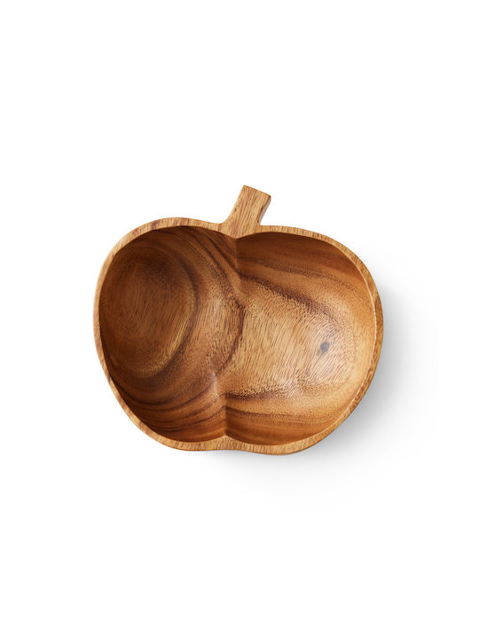 HK Living Serving Bowl Round Wooden with Diameter 14cm