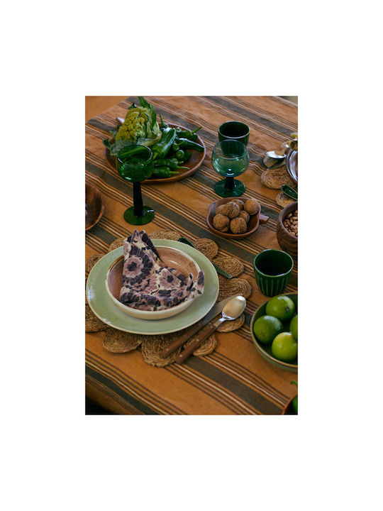 HK Living Serving Bowl Round Wooden with Diameter 14cm