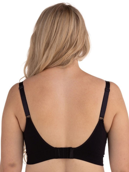 Carriwell Maternity & Nursing Bra with Clips Black/Beige