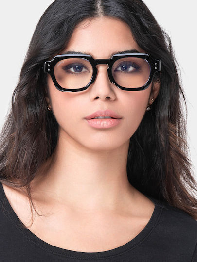 Grayson Infinity Schwarze Blaulichtblockierende Brille
