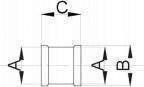 Hydroland Съединител за въздуховод 3/4" / 4" ŁC.M.20
