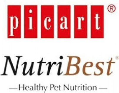 Picart Nutribest 15kg Dry Food for Adult Dogs with Salmon, Rice, Meat and Fish