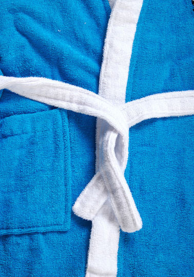 Comfort Παιδικό Μπουρνούζι Turquoise mit Kapuze