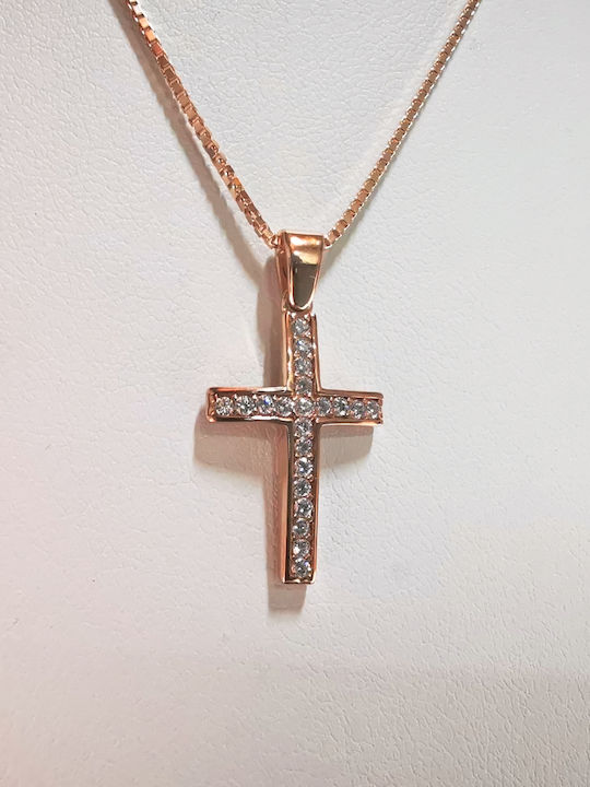 Aris Dentopoulos Jewellery Ασημένιος Σταυρός Επιχρυσωμένος