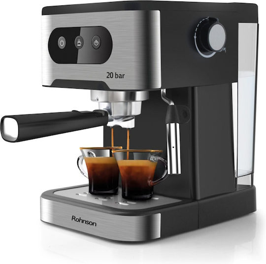 Rohnson Automat de Espresso 1350W Presiune 20bar Maro R-98023