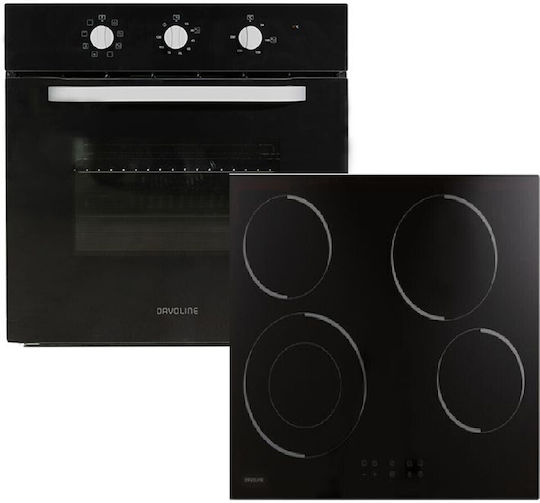 Davoline OHCS 8004 BL Cuptor Deasupra Blatului 75lt cu Plite Ceramice L59.4cm.