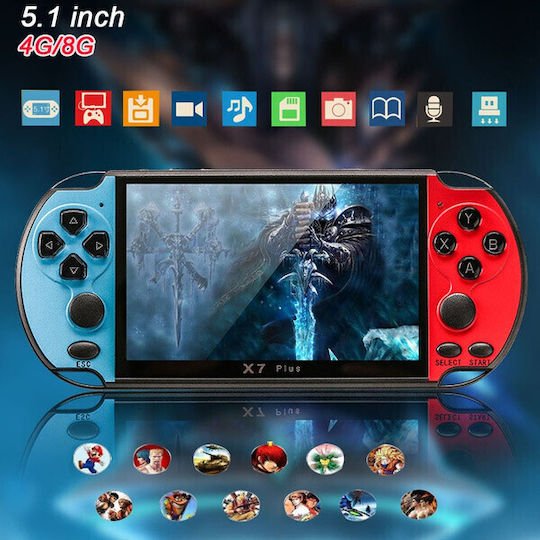 Gameplayer Console Foxmag24 X7 Plus 8 Gb 1000 Installed Games Black