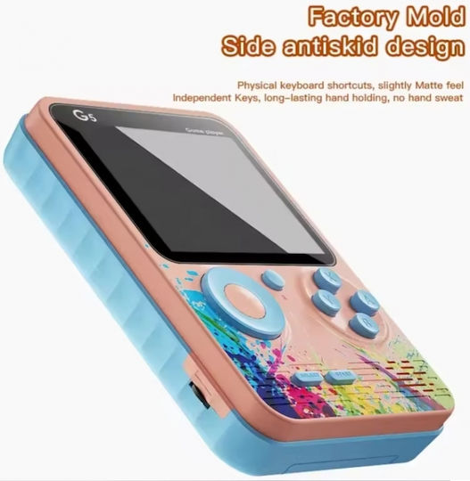 Mini Pyramid Console 3-Inch Screen 500 Games Portable Multicolor TV 1020mAh G5 Green