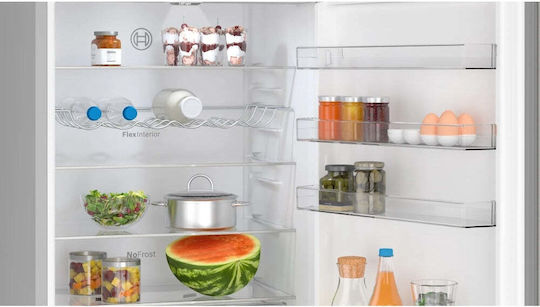 Bosch Fridge-Freezer 440lt Total NoFrost H203xW70xD66.7cm Inox KGN492IDF