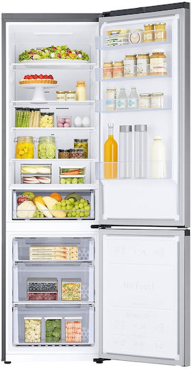 Samsung Combină frigorifică 390lt NoFrost Î203xL59.5xA65.8cm. Inox RB38C600ESA/EF