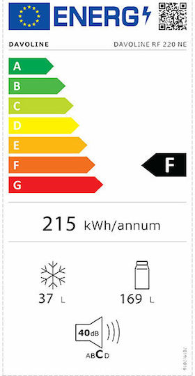Davoline 206лт В143xШ54.5xД55.5см. Бял Rf 220 E W Ne