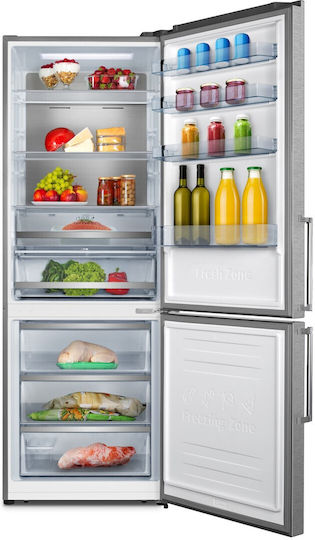 Inventor Ψυγειοκαταψύκτης 495lt Total NoFrost Υ200xΠ70.4xΒ69.4εκ. Inox PSB20070INL