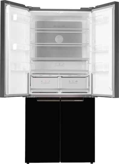 Tesla Side-by-Side Refrigerator 466lt Total NoFrost H180xW79.5xD73.5cm Black RM4700FHBE
