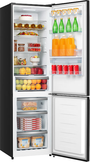 Hisense Fridge-Freezer 336lt Total NoFrost H200.4xW59.5xD59cm Black RB440N4GBE