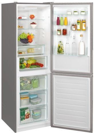 Candy Ψυγειοκαταψύκτης 341lt Total NoFrost Υ185xΠ59.5xΒ65.8εκ. Inox CCE4T618EX
