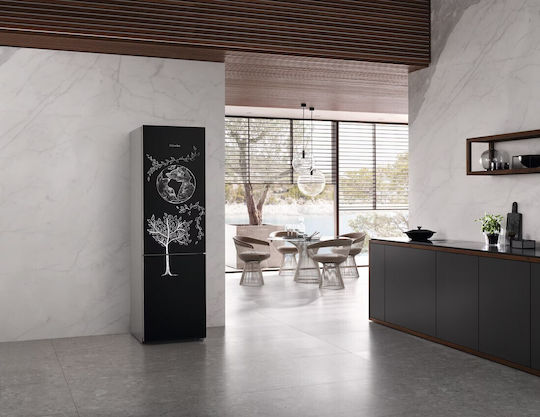 Miele Combină frigorifică 371lt NoFrost Î201.5xL59.7xA68.2cm. Blackboard KFN 4795 CD