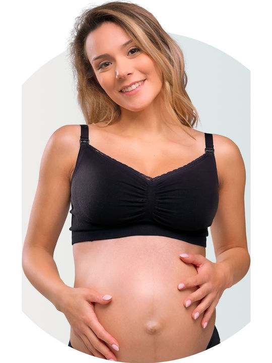 Carriwell Cotton Maternity & Nursing Bra with Clips White