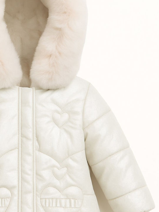 Kids' Casual Jacket with Hood White