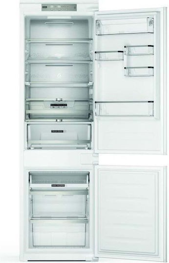 Whirlpool Εντοιχιζόμενος Ψυγειοκαταψύκτης 250lt Total NoFrost Υ177xΠ54xΒ54.5εκ. Λευκός WHC18 T573