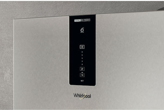 Whirlpool Ψυγειοκαταψύκτης 367lt Total NoFrost Υ202.7xΠ59.6xΒ67.8εκ. Inox W7X 92O OX