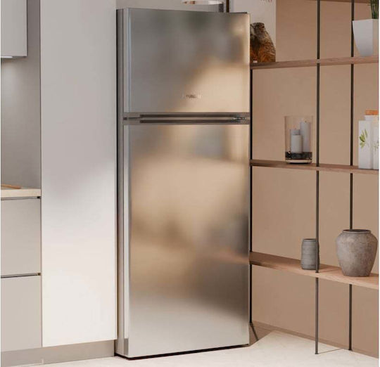 Hyundai Kühlschrank mit Doppeltür 403Es Total NoFrost H173xB70xT72cm. Inox HRD23-4633XWD/NF