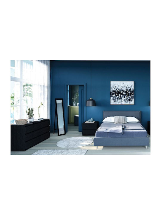 Liberta Simple Καθρέπτης με Μαύρος Ξύλινο Πλαίσιο 146x45cm
