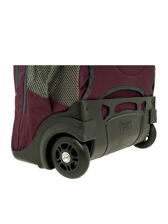Polo Trolley Cart Σχολική Τσάντα Τρόλεϊ Δημοτικού Eggplant 30lt 2025