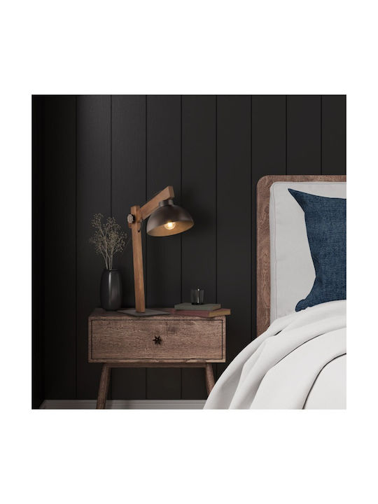 TK Lighting OSLO Office Lamp for Socket E27 in Black Color