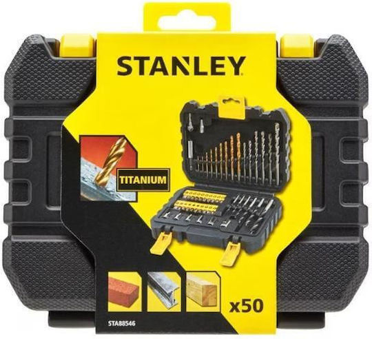 Комплект свредла Stanley, 50 части