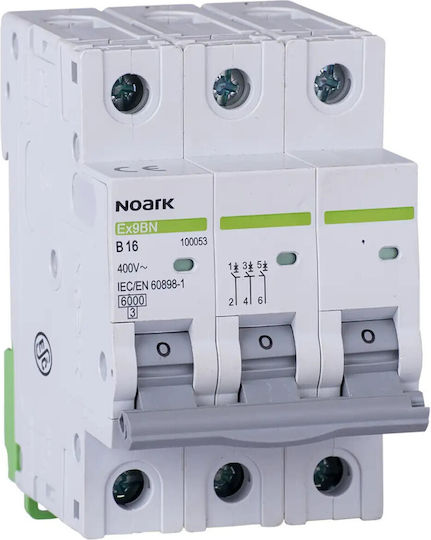 Noark Automatic Circuit Breaker 50A Triple-pole AC 100238