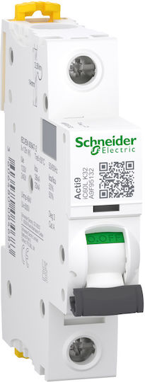 Schneider Electric Автоматичен Прекъсвач 32Спецификация Еднополюсен AC A9F95132