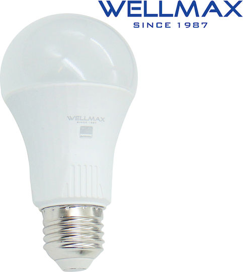Wellmax LED Bulb 15W for Socket E27 and Shape A60 Warm White 1521lm