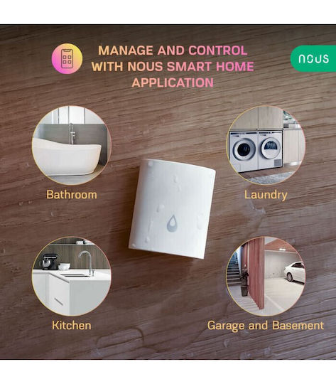 Nous Wireless Battery Flood Detector ZigBee Wi-Fi