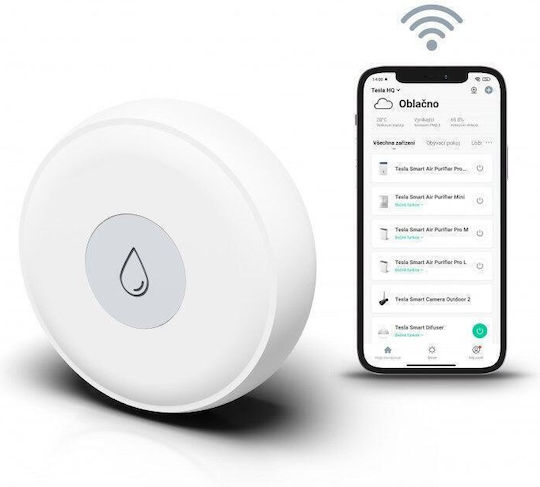 Tesla Wireless Flood Detector Battery ZigBee