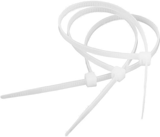 EM Group Пластмасови Кабелни Аксесоари 140mmx3.5mm в Бял Цвят 100 бр BMB1436/5209