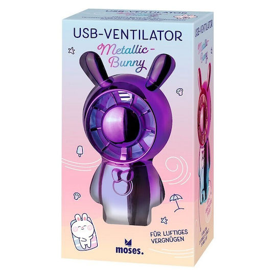 Handheld Fan USB Pink M38260