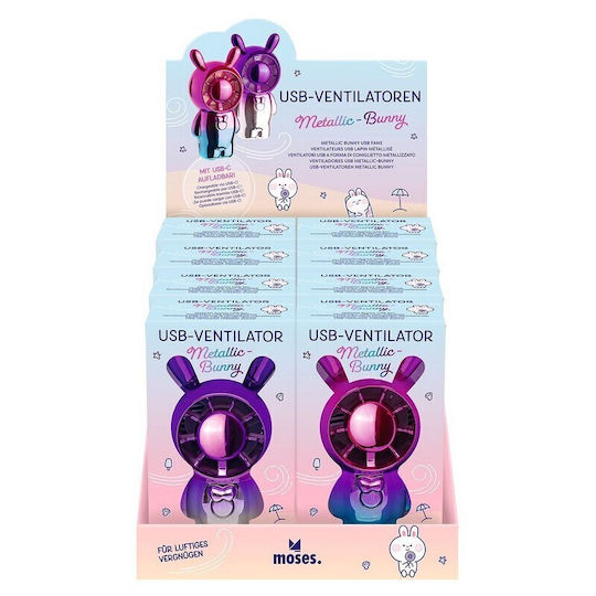 Handheld Fan USB Pink M38260