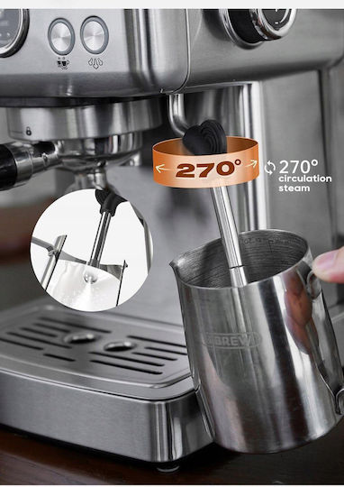 Hibrew H10a Αυτόματη Μηχανή Espresso Πίεσης 19bar για Cappuccino Καφέ
