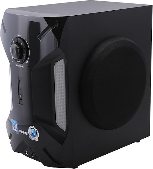 Geepas GMS8507 Ασύρματα Ηχεία Υπολογιστή 2.1 με RGB Φωτισμό και Bluetooth Μαύρα