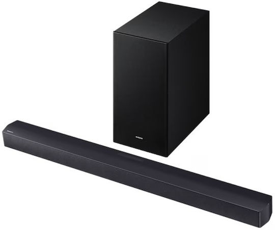 Samsung HW-B450F Soundbar 2.1 Bluetooth και HDMI με Ασύρματο Subwoofer και Τηλεχειριστήριο Μαύρο