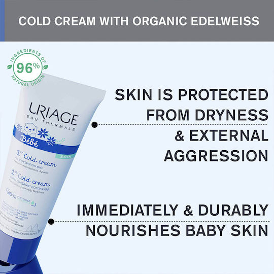 Uriage 1st Cold Cream Bebe Cremă pentru Hidratare 75ml