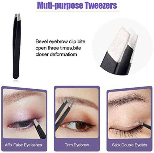 Yarong Make-up Zubehör Pflegeset Für Augenbrauen 5 Stück Schwarz
