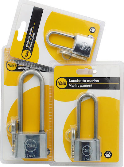 Yale Steel Padlock Lengthened with Key 50mm 1pcs