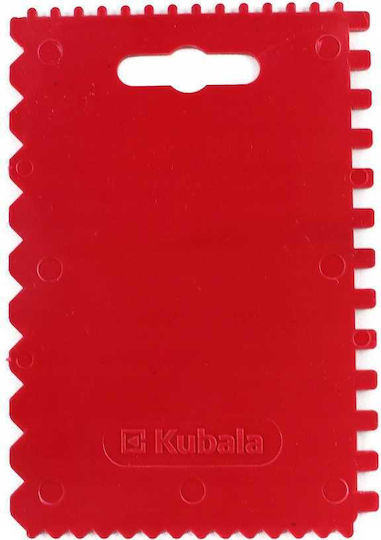 Kubala Σπάτουλα Πλαστική Οδοντωτή 135x90mm με Πλαστική Λαβή KU0708