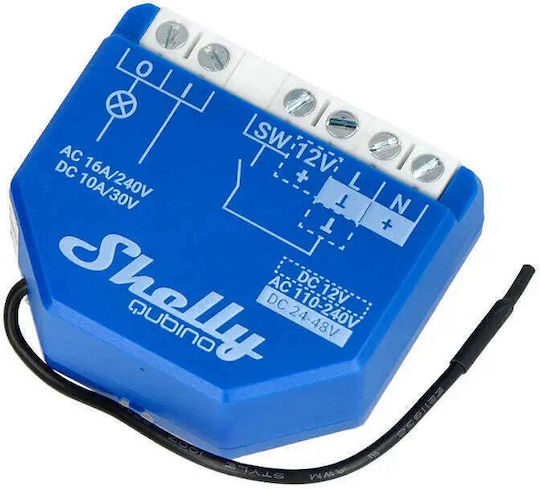 Shelly Qubino Wave 1 Smart Switch 1 Channel Wi-Fi Z-Wave & RF 16A