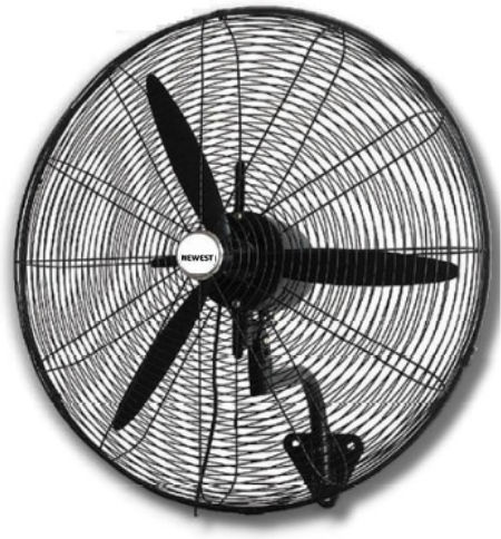 Mistral Plus FA-750W Industrieller Ventilator Wandmontiert 250W mit einem Durchmesser von 75cm mit Fernbedienung
