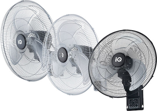 IQ MWF-18R Commercial Round Fan with Remote Control 100W 45cm with Remote Control Silver MWF-18R