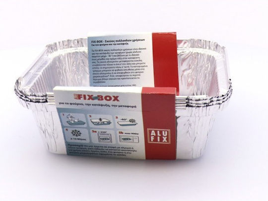 Alufix Recipient de Aluminiu Paralelogram (4buc)