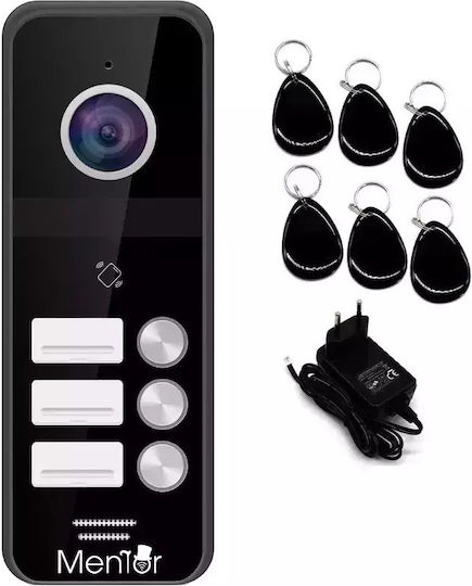 Clopoțel Fără Fir Pentru Ușă Compatibil Cu Alexa Și Apple HomeKit Negru