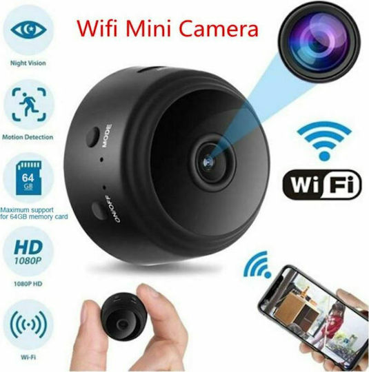Spionagekamera WiFi 1080p mit Speicherkartensteckplatz
